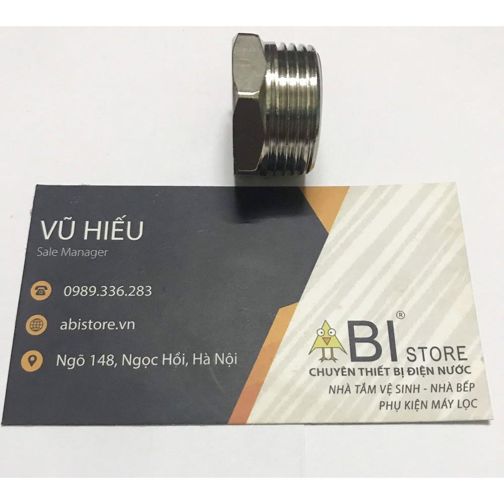 LƠ THU 20/15 (27-21) INOX BÓNG HÀNG ĐẸP GIÁ RẺ ( CÀ RÁ INOX, ĐẦU NỐI ỐNG NƯỚC REN NGOÀI )