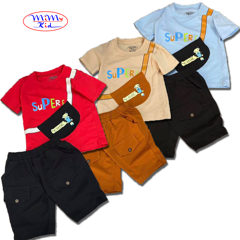 Mua Combo 3 Bộ Quần Áo Trẻ Em | Quần Áo Bé Trai | Mẫu Supere Cool Cao Cấp | Cho  Bé Từ 8Kg Đến 22Kg | Vải Cotton 100% Mềm Mại