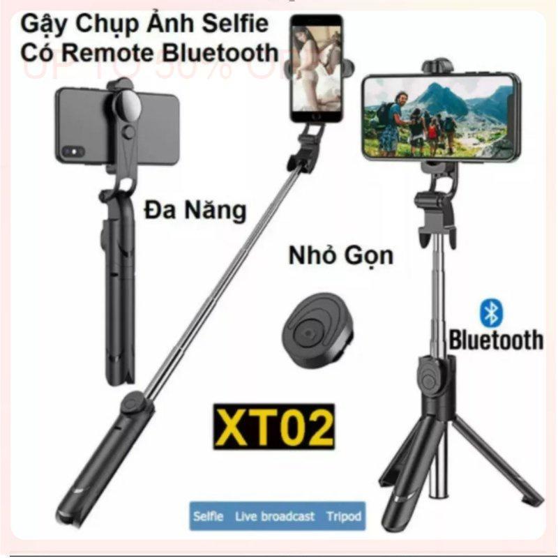 Gậy Chụp Ảnh Tự Sướng 3 Chân Đa Năng Q07, Q07s Có Đèn Kèm Remote Bluetooth - Q07 đen có led