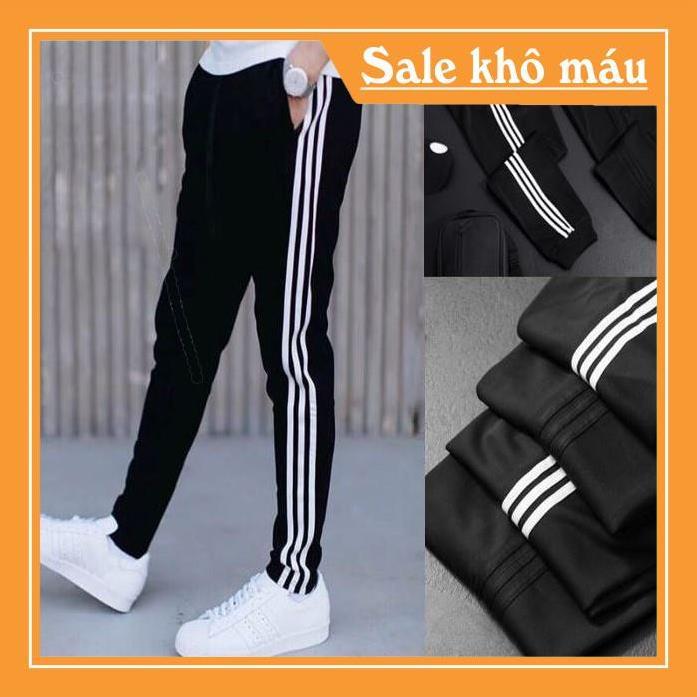 Quần thể thao nam chất UMI Hàn dày dặn 3 sọc cho cả nam và nữ