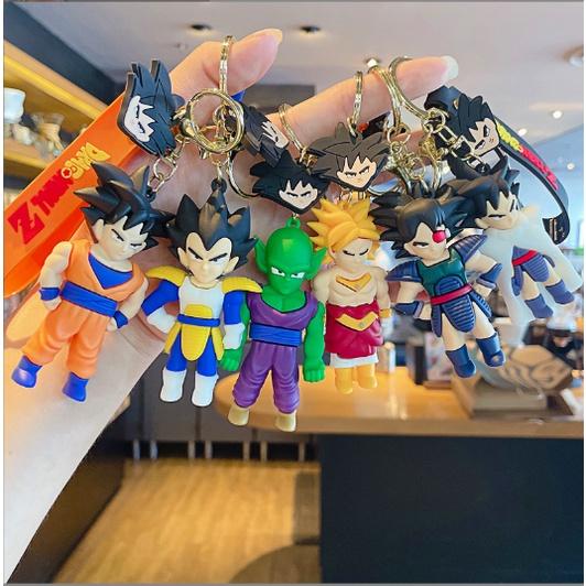 Móc khóa Dragon ball - songoku vegeta Piccolo Broly Trunks Krilin Thầy rùa PoPo PVC loại tốt