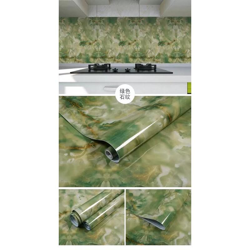 Giấy dán tường 5Mx60CM Giấy dán bếp vân đá MARBLE Giấy dán tường TRÁNG NHÔM-CHỐNG CHÁY Giấy dán bề mặt bếp chống dầu mỡ