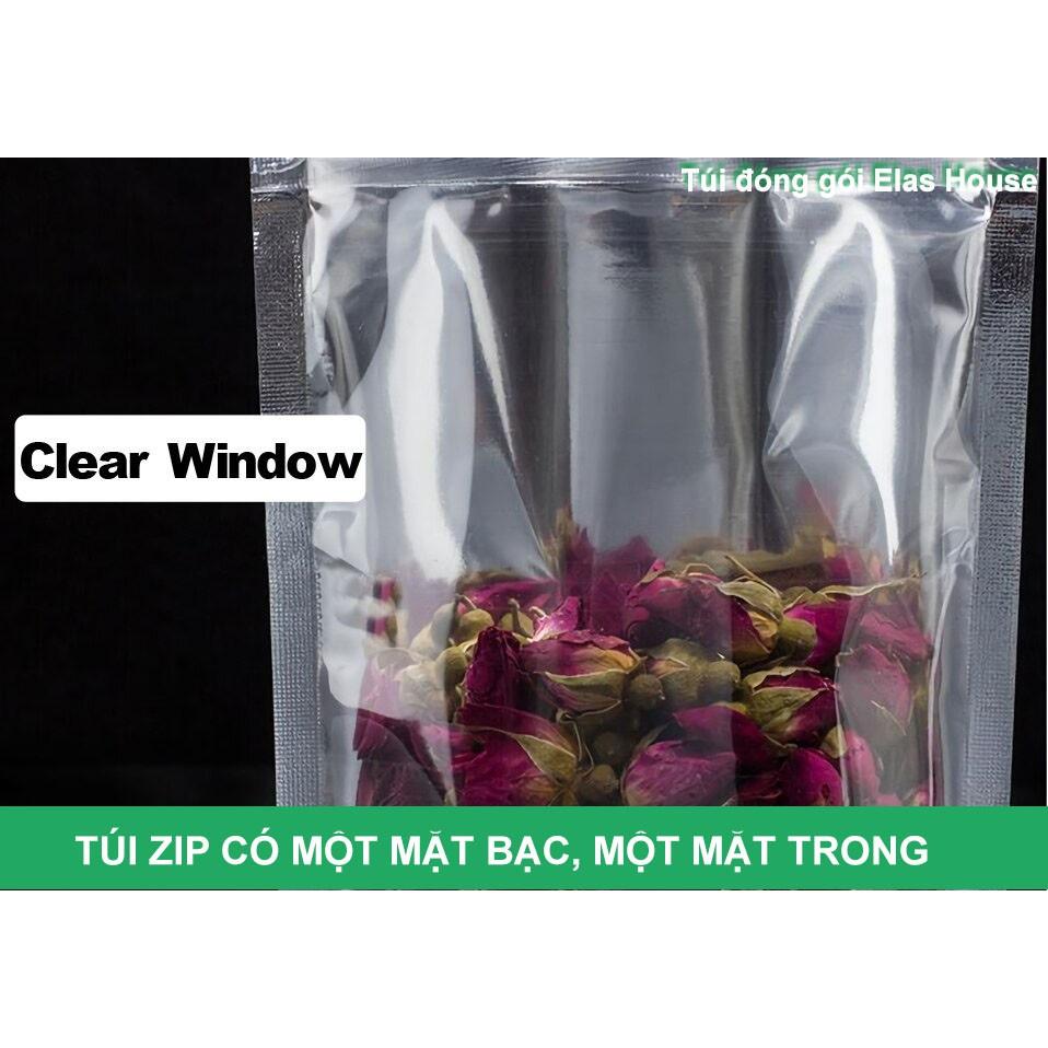 Túi zip bạc đáy đứng mặt bạc mặt trong, 1kg túi zip 1 mặt bạc đáy đứng đựng thực phẩm cao cấp