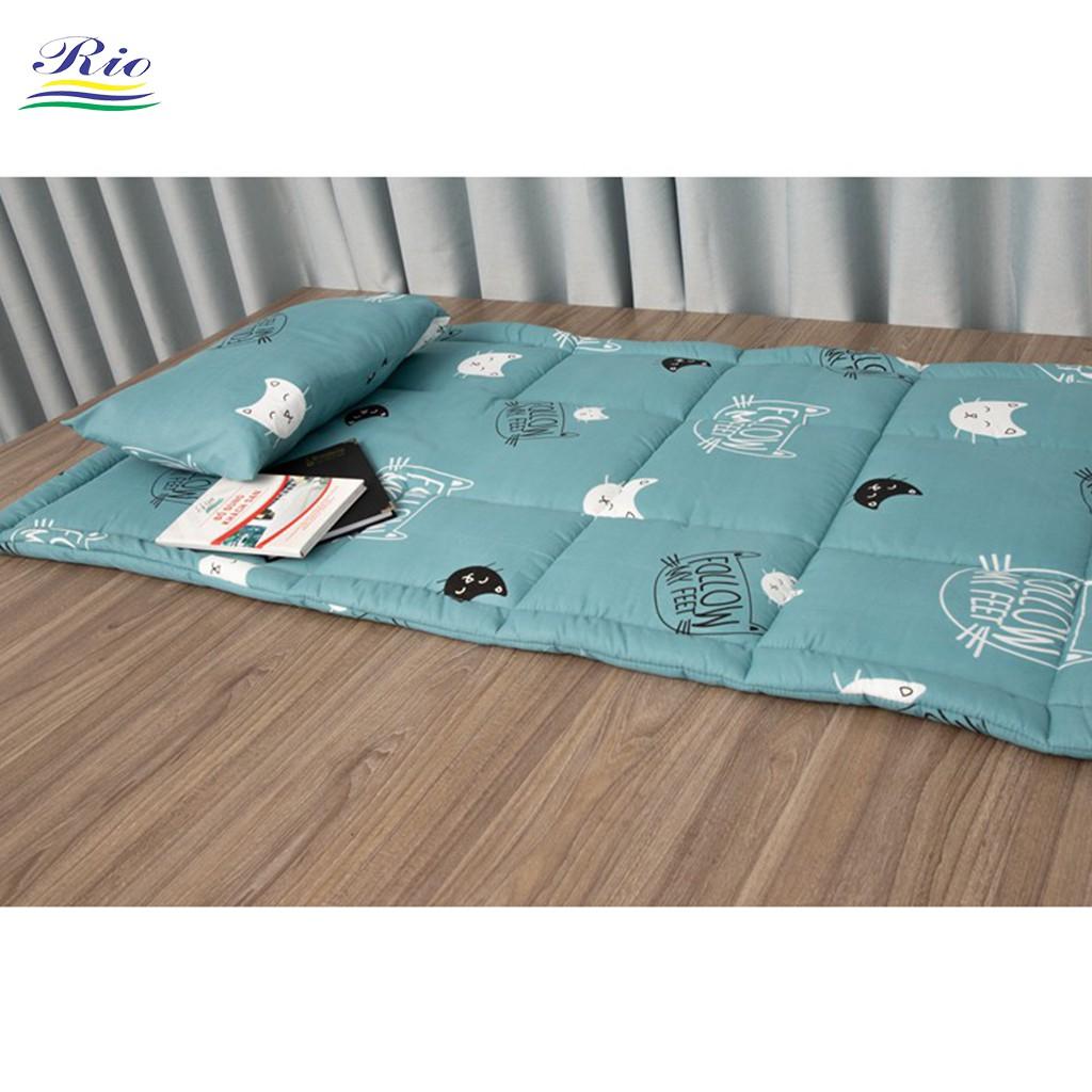 Nệm Trải Sàn Văn Phòng RIOTEX Kích Thước 160x200x3cm/100x200x3cm (Không tặng gối)- Ngẫu nhiên