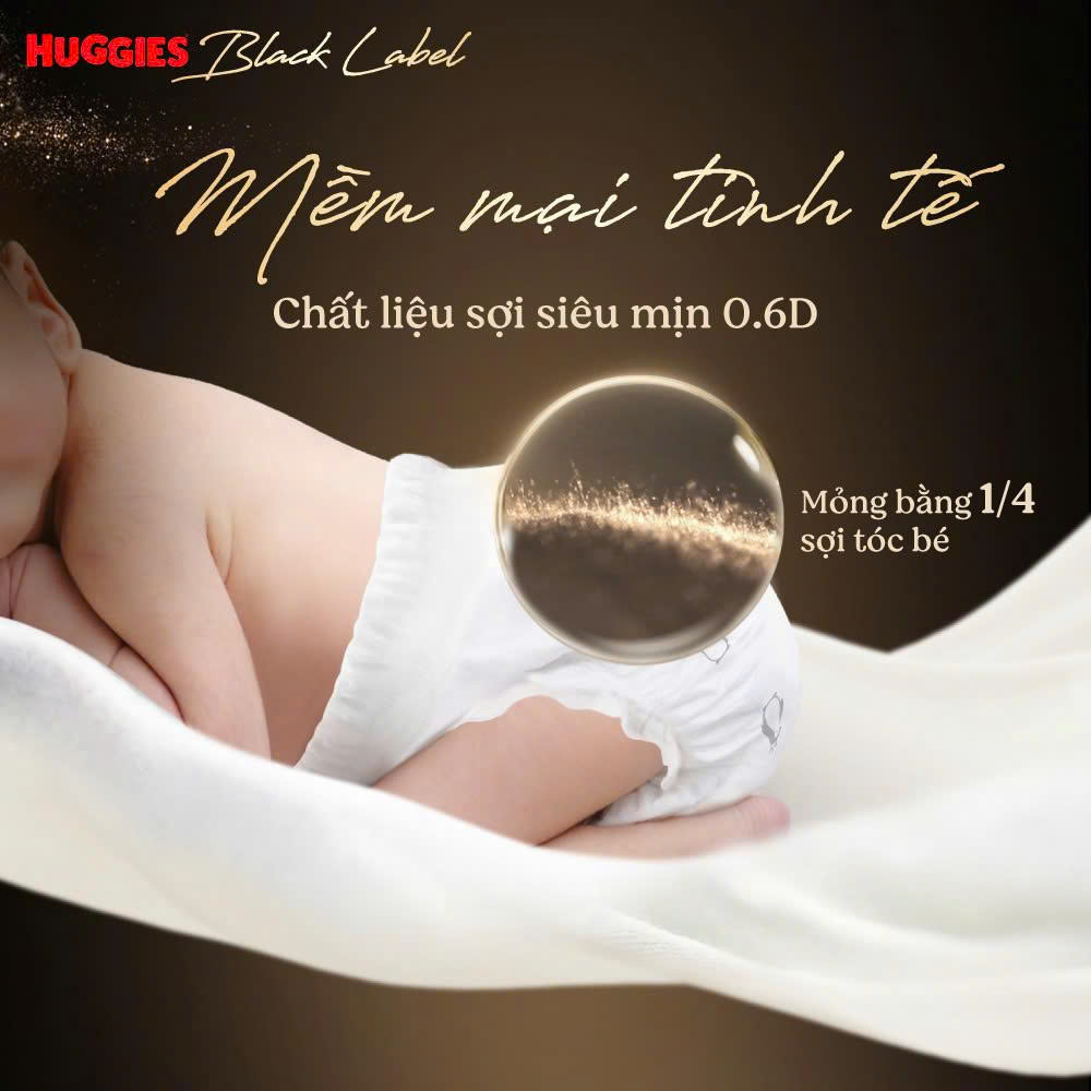 Tã/ Bỉm QUẦN Huggies Black Label siêu cao cấp cho bé size XL28 miếng
