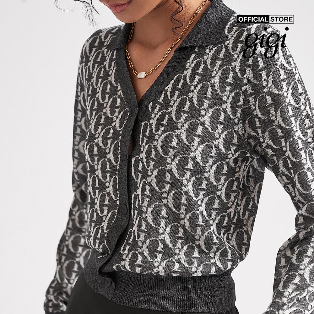 GIGI - Áo khoác cardigan cổ gập phối nút cài thanh lịch G1304K222715