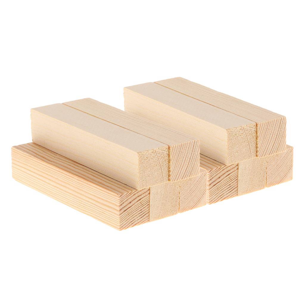 10 Bộ 20mm Chưa Hoàn Thành Khối Gỗ DIY Để Tạo Hình Gỗ Chất Liệu 100mm