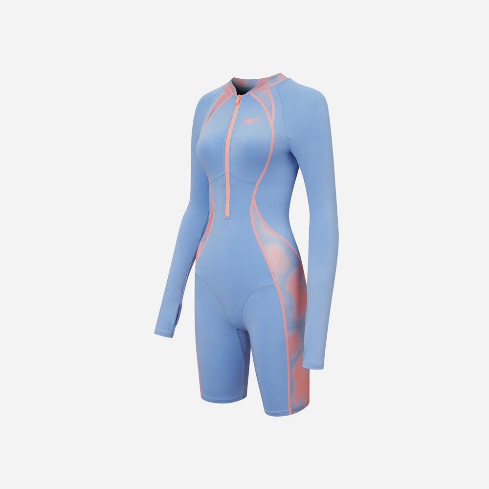 Bộ đồ bơi nữ Speedo 2.0 Zip Front Long Sleeve Kneesuit - 8-15842F216