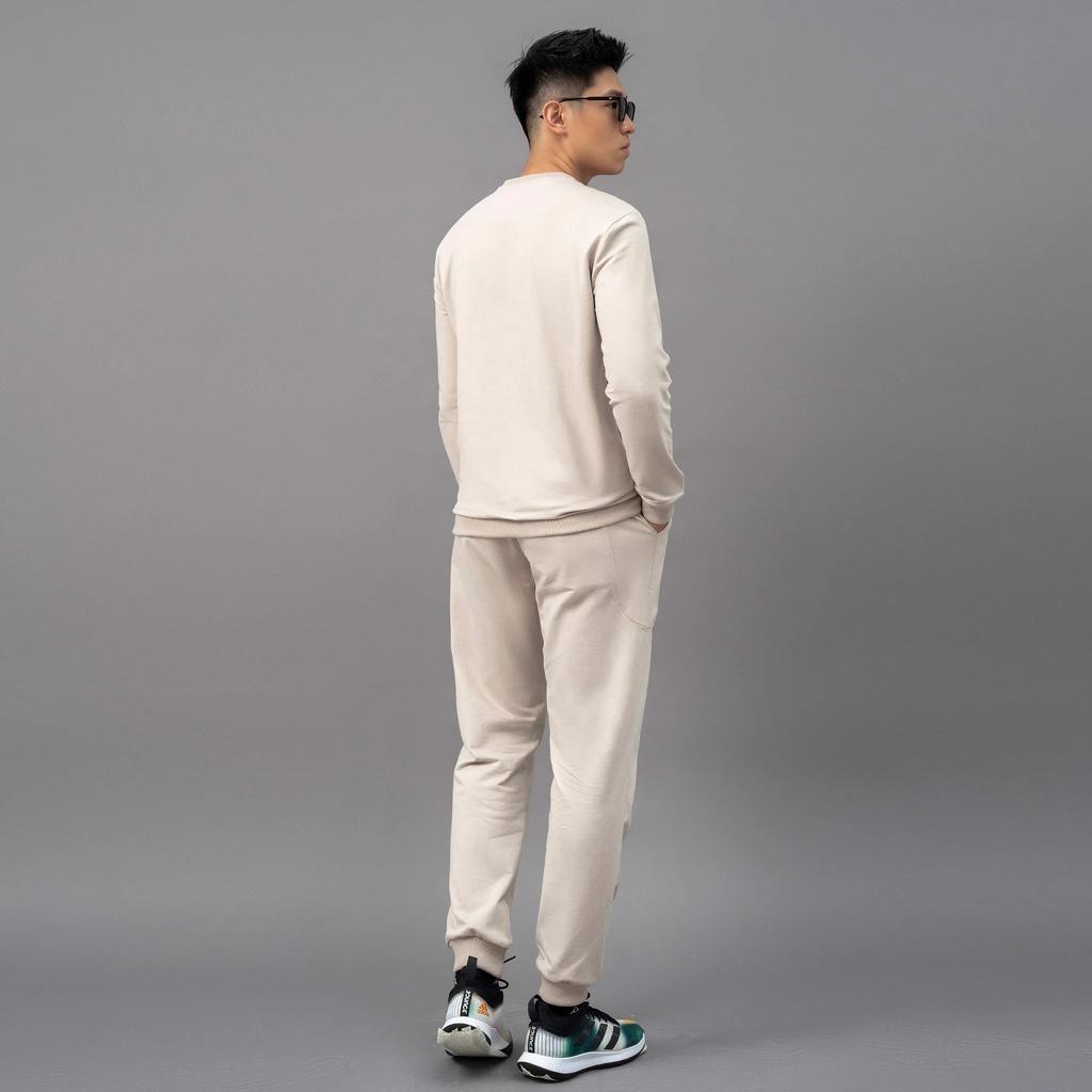 Bộ thể thao nỉ nam AM màu beige BNM221-88 Sport1