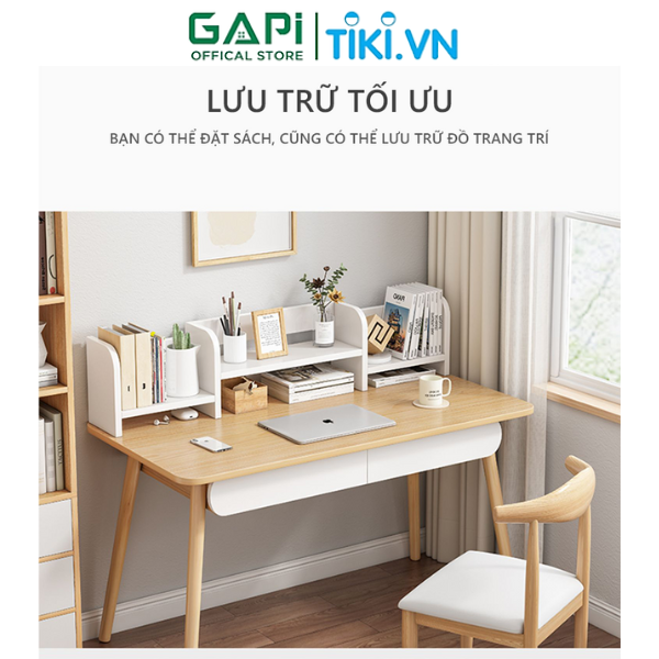 Kệ sách đa năng để bàn đa ngăn tiện lợi kết hợp bo góc tinh tế thương hiệu GAPI - GP261