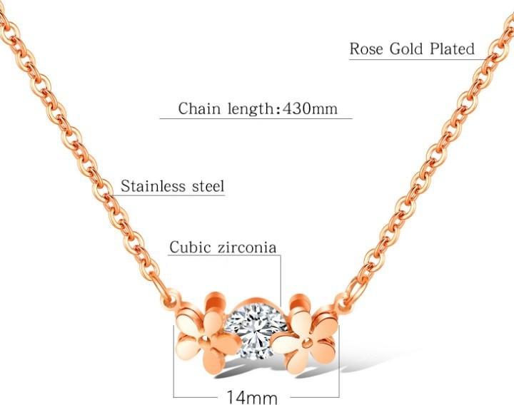 Dây Chuyền Hoa Mai Titan Không Đen TT 1742 - 1 Cái