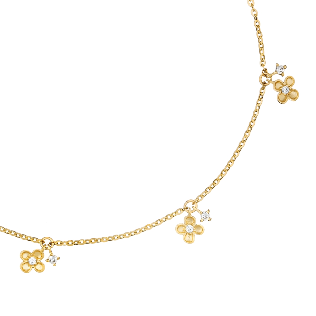 Lắc chân vàng 14k LCLF93 Huy Thanh Jewelry
