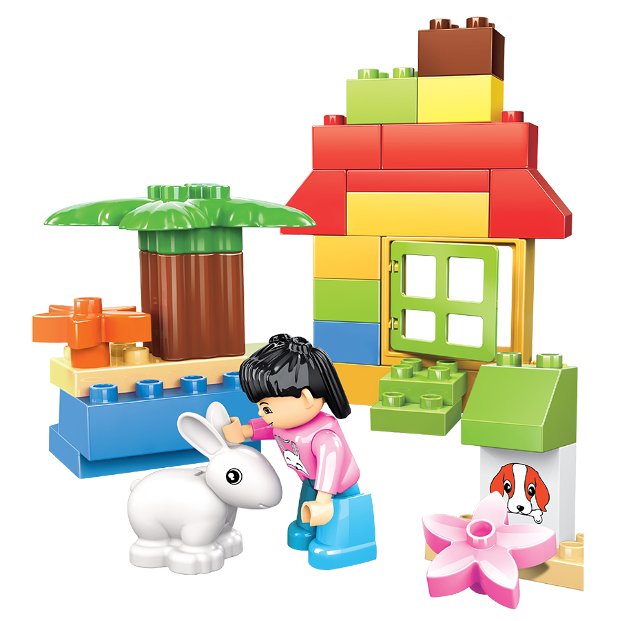 Đồ Chơi Lắp Ráp Junior Block Creative Bricks tiNiToy 202 (Ngôi Nhà)