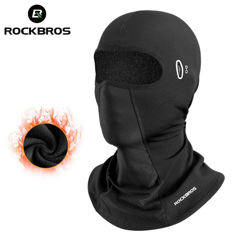 ROCKBROS Mùa Đông Balo Nam Nữ Nón Xe Máy Mặt Nạ Ấm Mũ Bảo Hiểm Lót Mũ Chống Gió Thoáng Khí Có Thể Giặt Thiết Bị Color: Short Glasses Gray