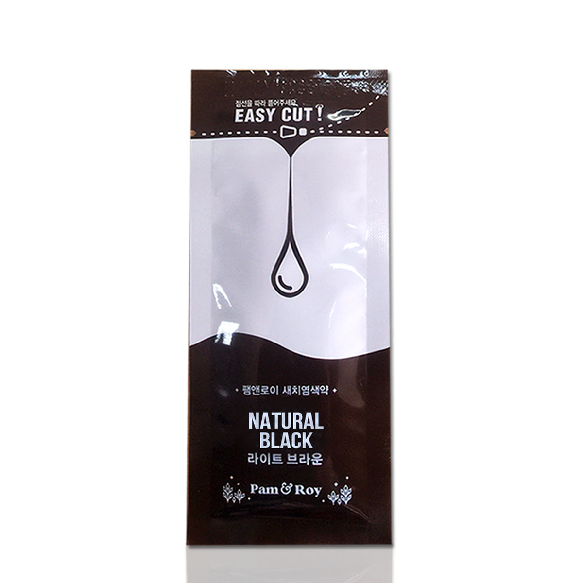 Nhuộm Nước Thiên Nhiên Ami Seven  - REFILL #7 Natural Black. CHỈ PHA 100% VỚI NƯỚC- dạng gói lẻ 10g -  Không phụ kiện.