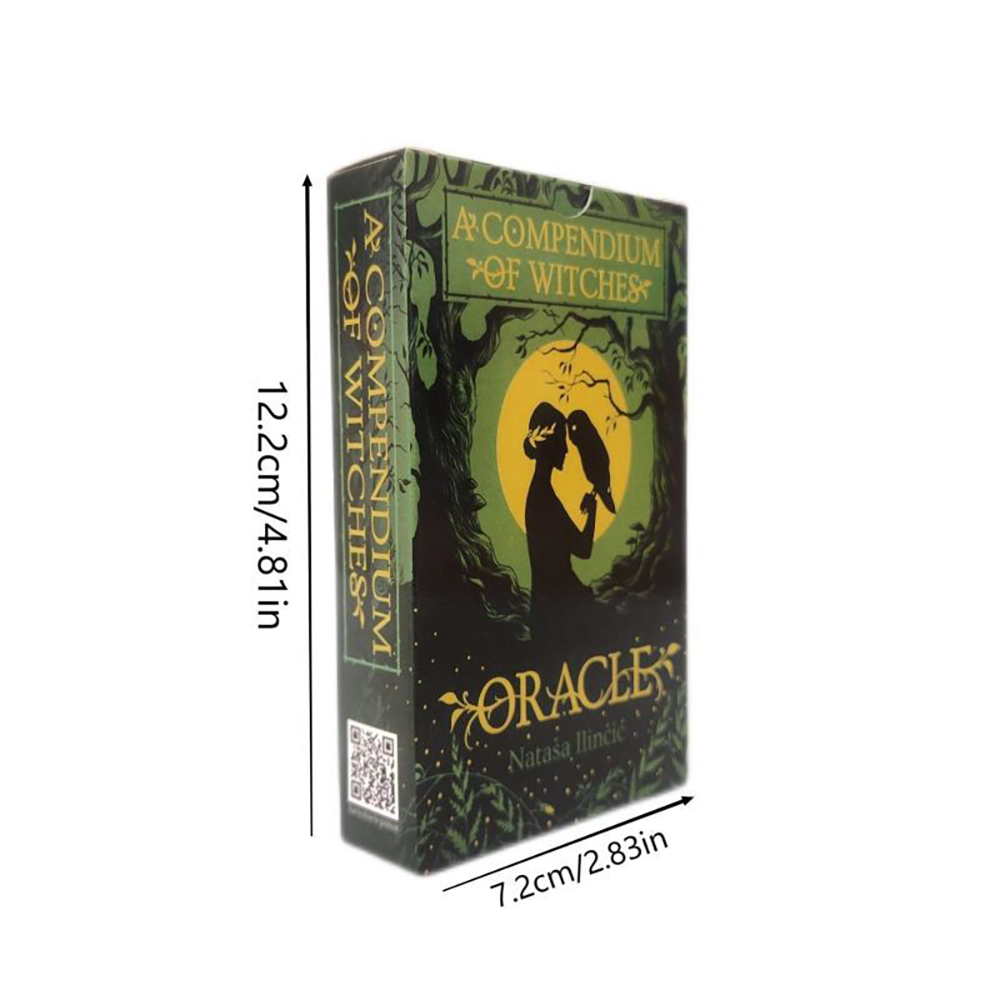 Bộ bài A Compendium Of Witches Oracle 7x12 Cm tặng đá thanh tẩy