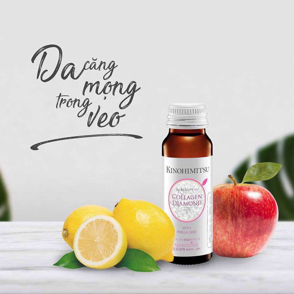Nước Uống Kinohimitsu Đẹp Da J'Pan Collagen Diamond 5300 Drink 50ml x 16