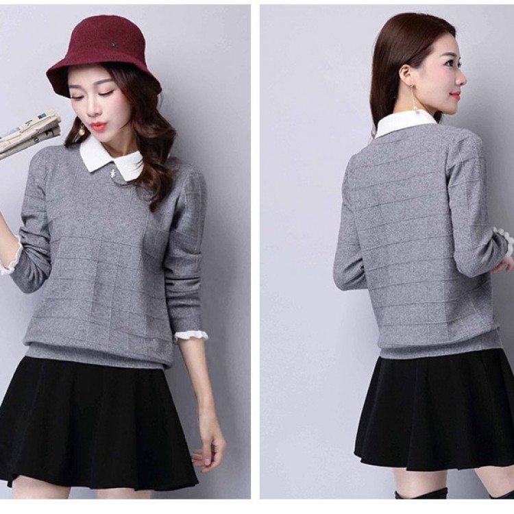 ÁO LEN HAZOLE CỔ BẺ HÀNG NHẬP LEN MỊN ĐẸP 01336 9