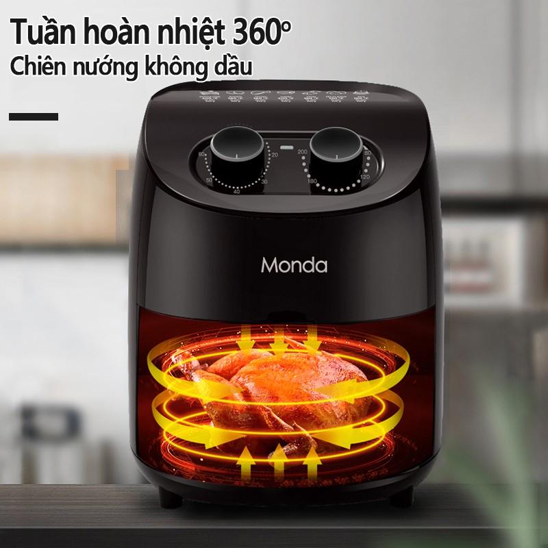 Nồi chiên không dầu MONDA 3.5L nồi điện nồi chiên rán không dầu không khói tốt cho sức khỏe EP135* vinhthuan.shop