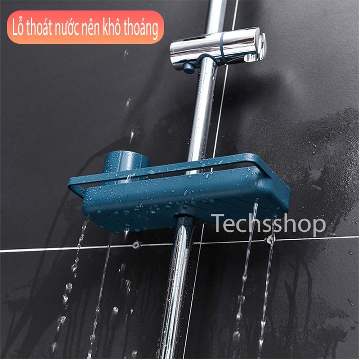 Khay Treo Vòi Nước Có Ống Để Đồ Và Giá Treo Khăn Nhiều Màu - Kệ Gắn Vòi Sen Để Dầu Gội Sữa Tắm Trong Phòng Tắm