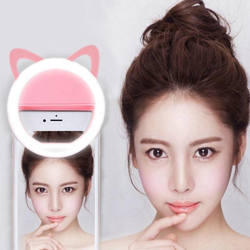 Đèn Led Tròn Hỗ Trợ Chụp Ảnh Selfie Cho Điện Thoại Iphone Samsung Xiaomi