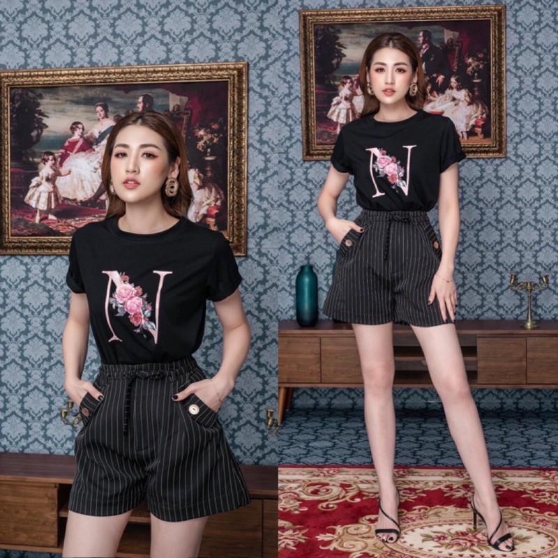 QUẦN KẺ CHUN SAU LƯNG KÈM DÂY BUỘC