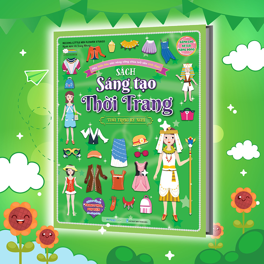 Sách Sáng tạo thời trang: Thời trang kỳ nghỉ (Hơn 100 stickers)