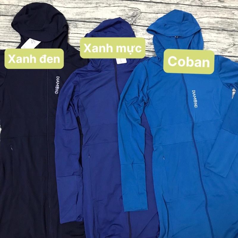 Áo chống nắng nữ áo chống nắng toàn thân, áo nắng dáng dài chất liệu vải hột xoài cao cấp