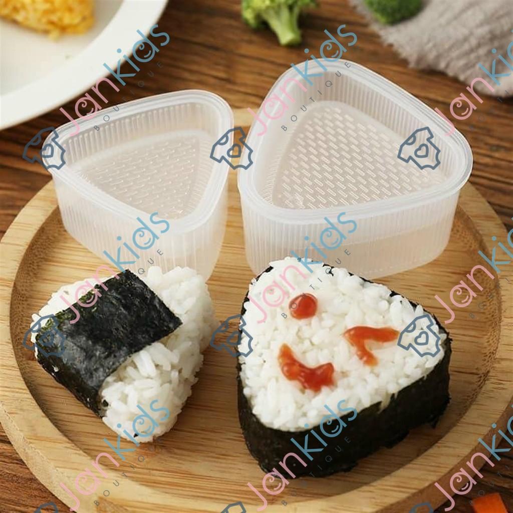 Set 7 khuôn làm cơm nắm sushi onigiri kiểu nhật cho bé, khuôn lam cơm tạo hình cho bé (tặng kèm thìa)