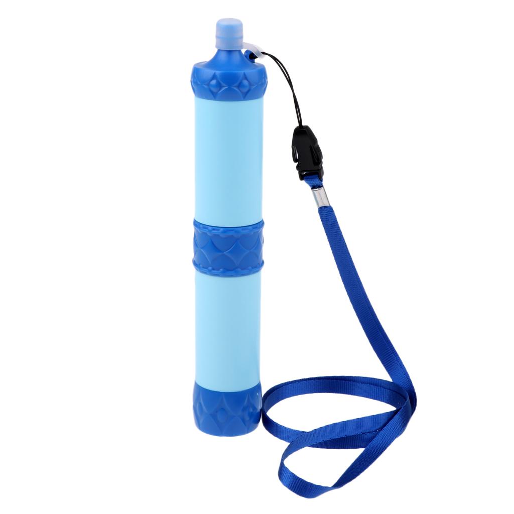 2x Camping Hiking  Water Filter Purification Straw