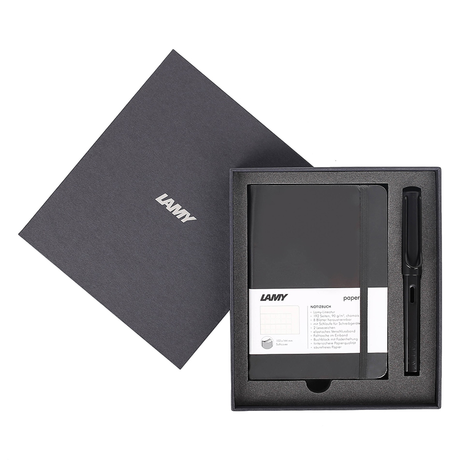 Gift Set Lamy Notebook A6 Softcover Black + Lamy AL-Star Black - GSA6-AL006