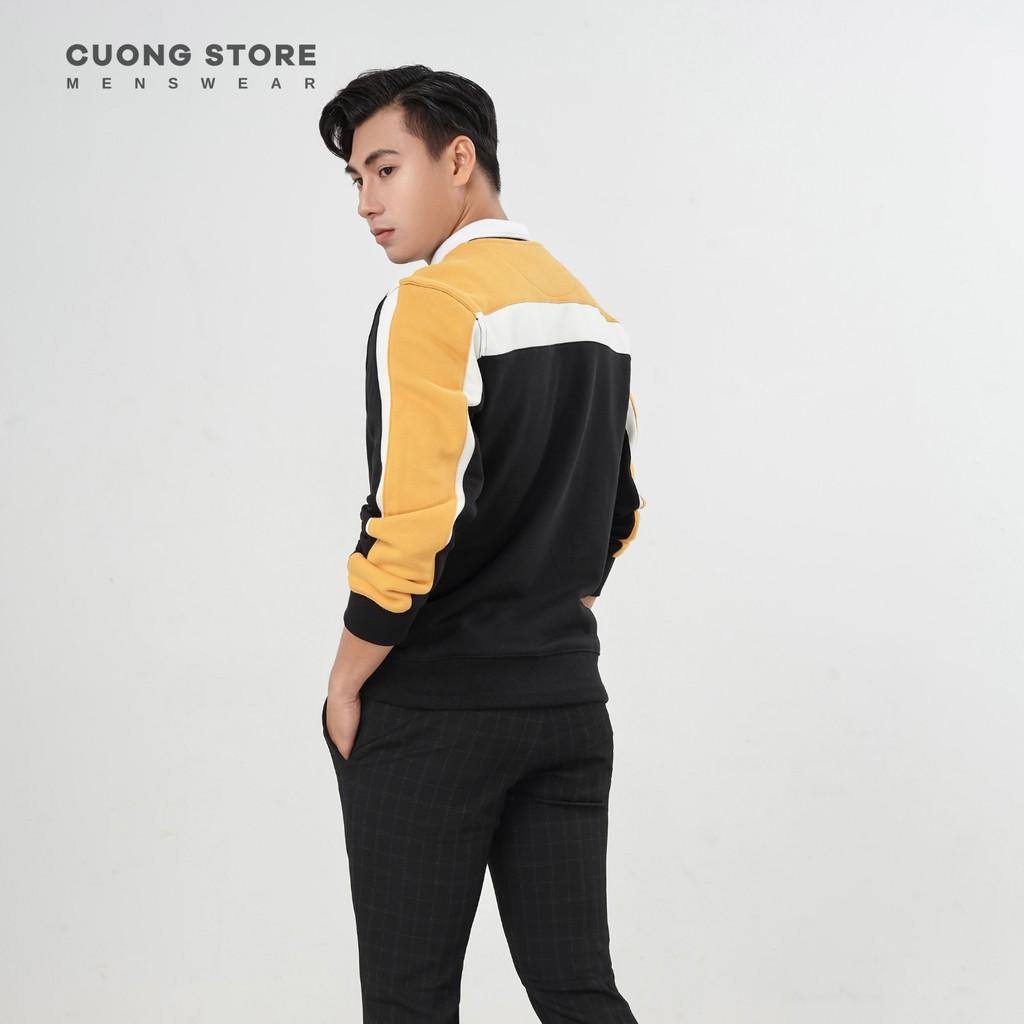 Áo Sweater nỉ bông phối màu in chữ CHEMICAL 110098 chất vải dày dặn, mềm mịn, không xù, form rộng unisex - CUONG STORE