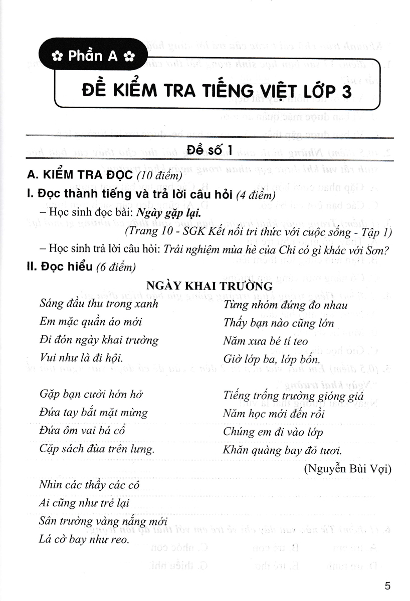 Sách bổ trợ_Bộ Đề Kiểm Tra Môn Tiếng Việt Lớp 3 (Dùng Kèm SGK Kết Nối Tri Thức Với Cuộc Sống)_HA