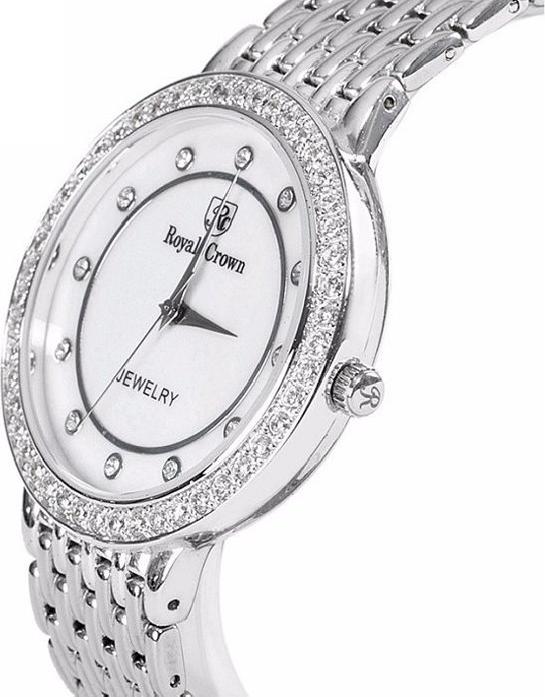 Đồng Hồ Nam Dây Kim Loại Royal Crown 3650M-SS (38mm) - Bạc