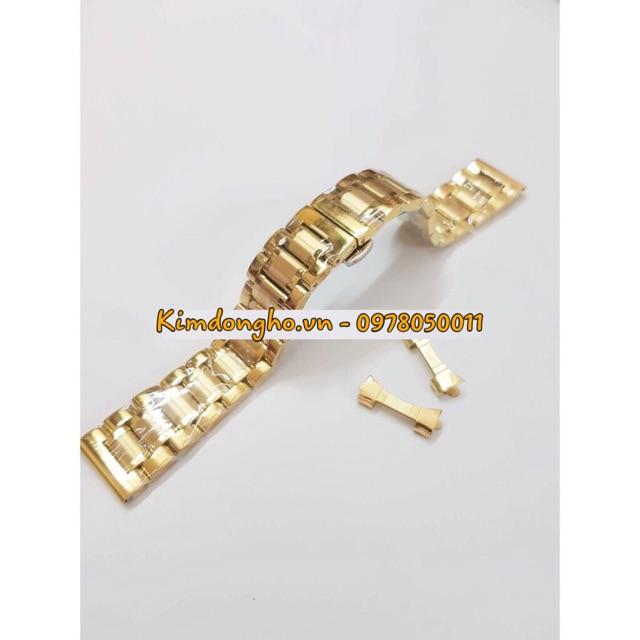 Dây đồng hồ kim loại đúc đặc size 19mm 21mm