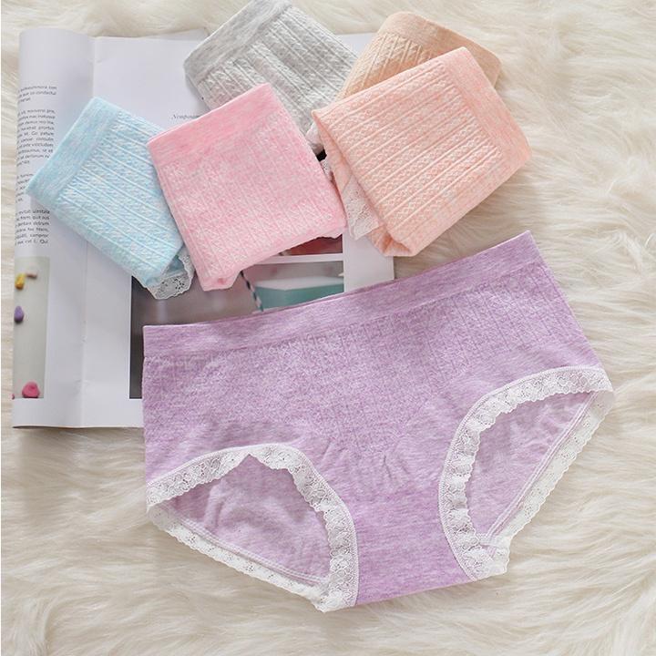 Hộp 5 quần lót nữ muối tiêu Cotton cao cấp