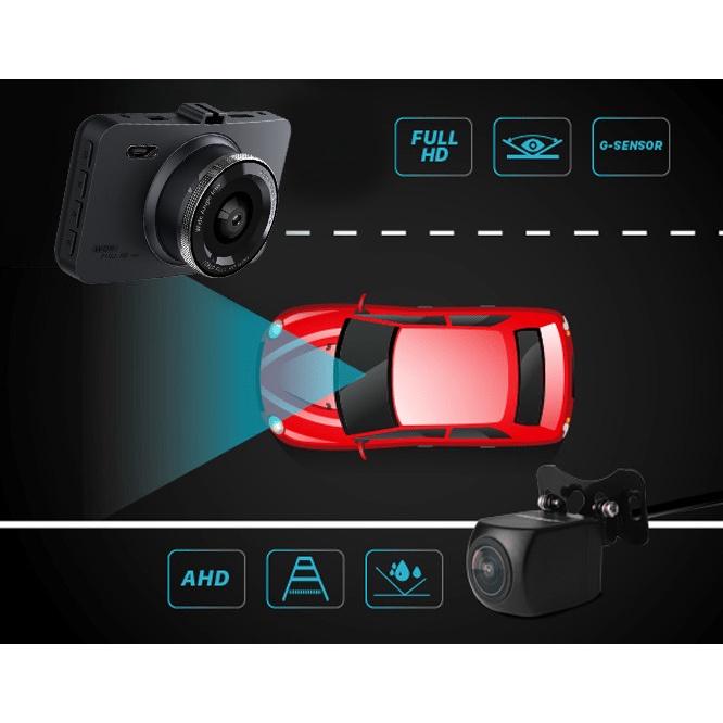 Camera hành trình ô tô W4 XETABON Full HD 1440p camera 2 chiều góc quay rộng, ghi hình kép .Bảo hành 12 tháng