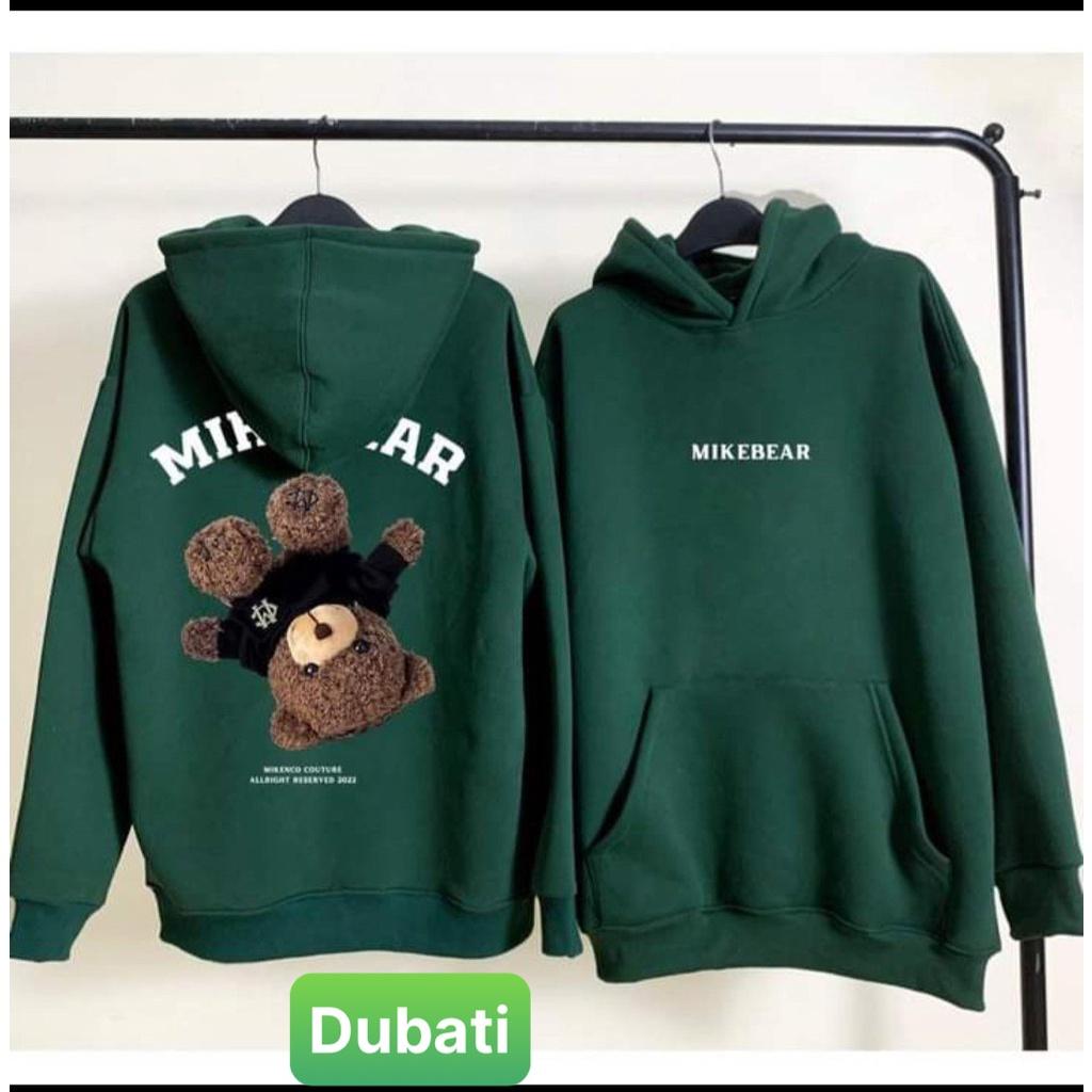 ÁO KHOÁC HOODIE NAM NỮ CON GẤU NGƯỢC MIKEBEAR CHẤT NỈ DÀY PHOM FROM RỘNG CHỐNG LẠNH NẮNG, NÓNG ĐÔNG HÈ CAO CẤP-DUBATI