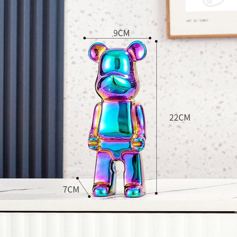 Tượng Gấu – Bearbrick12, tượng trang trí, trang trí bàn, quà tặng decor