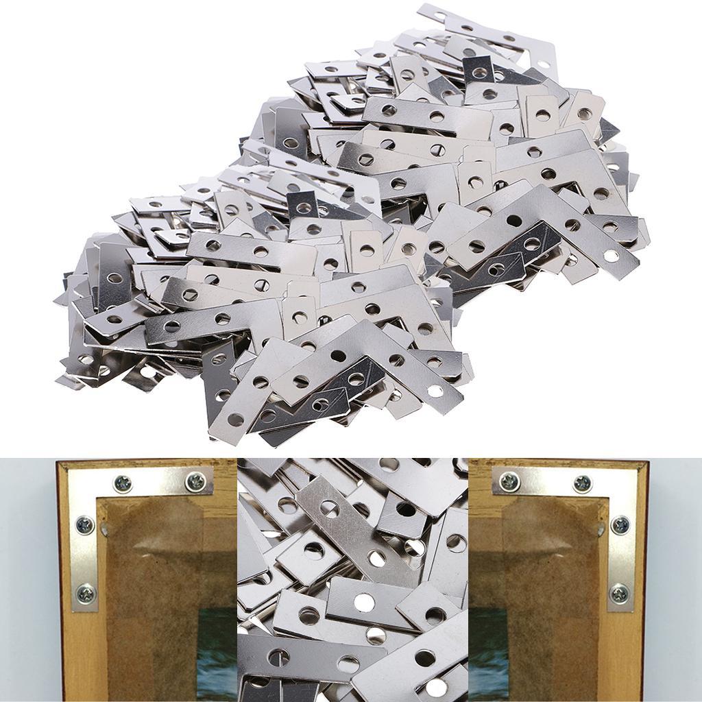 200Angle Plate Corner Brace Flat L Shape Repair Bracket Fixing Mending Plate