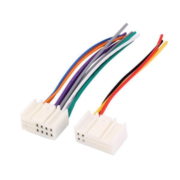 6-10pack 2 Car Radio CD/DVD Stereo Wiring Harness Adapter For IX35/