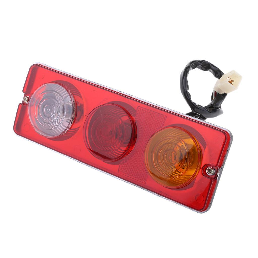 2X Rear Brake Tail Light Panel for 150cc 250cc Go Kart ATV Buggy Quad Bike, Red