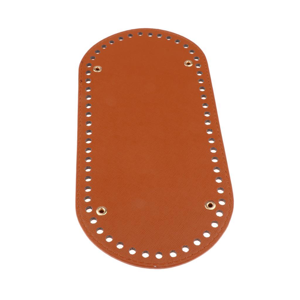 2x Knit Bags PU Pad Bottom Base 25x12x0.4cm Shaper Pet Bag Cushion 60 Holes