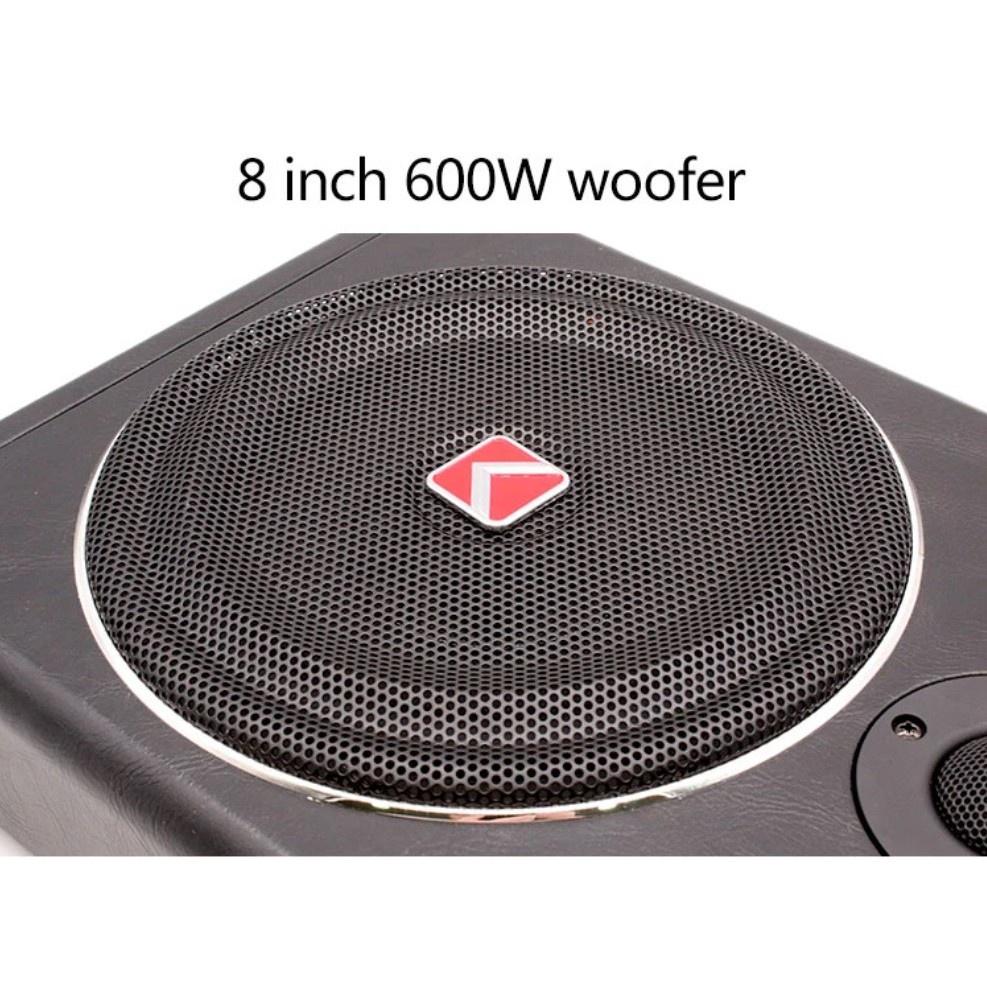 Loa Sub Trầm Gầm Ghế King Car bọc da 600w cao cấp đi kem cả loa treble hiệu ứng âm thanh hoàn hảo giá bình dân