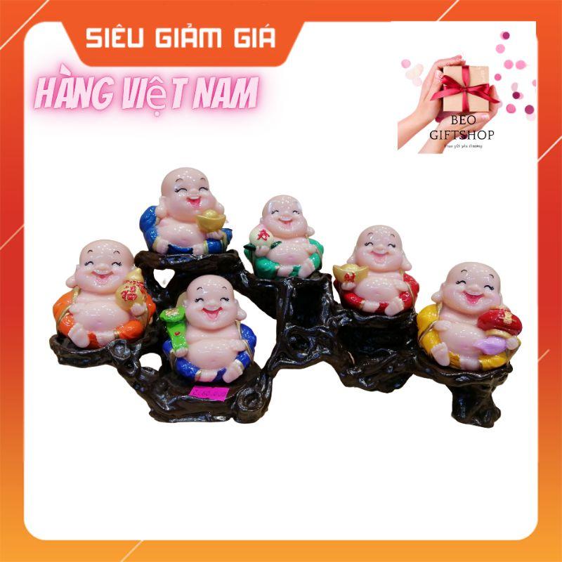 BỘ TƯỢNG DI LẠC 6 ÔNG PHÚC LỘC TÀI CÓ ĐẾ