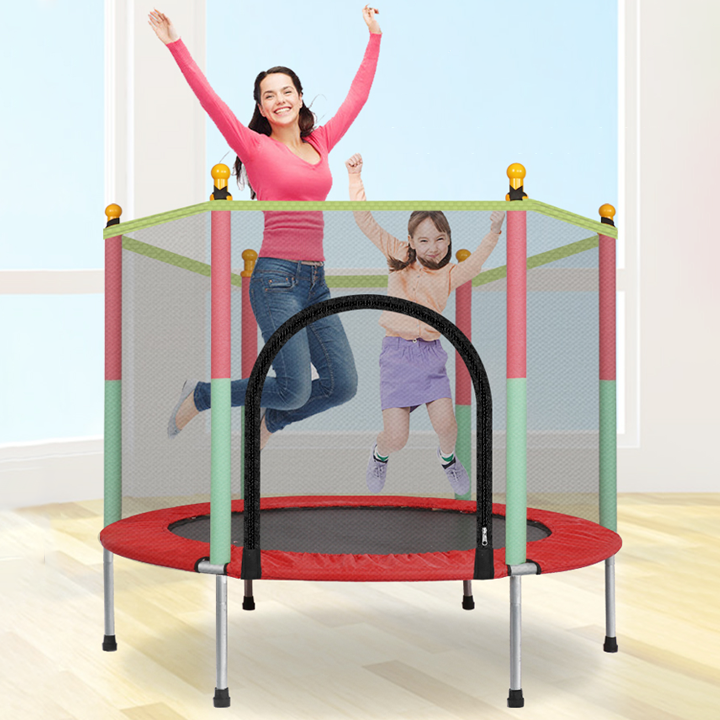 Nhà Nhún Nhảy Cho Bé - Nhà Nhún Cho Bé - Nhà Nhún Lò Xo Cho Bé Kích Thước 140 x 122cm, Khung Thép Cường Lực Chắc Chắn
