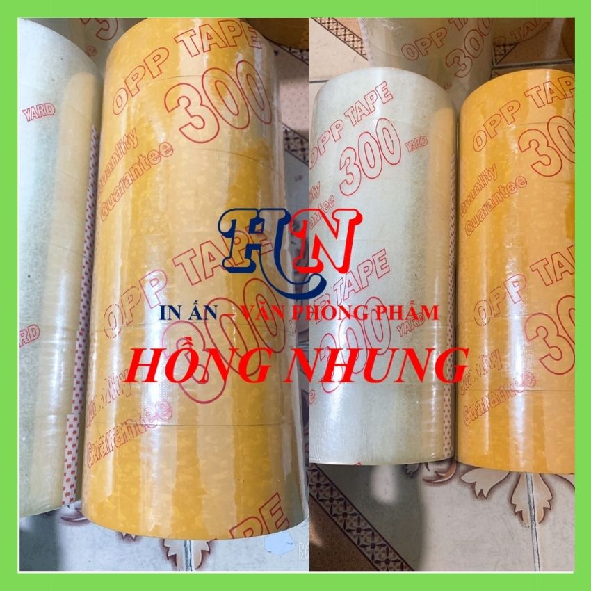 Băng keo Trong / đục 300 Yard, băng keo dán thùng, siêu dính, bền