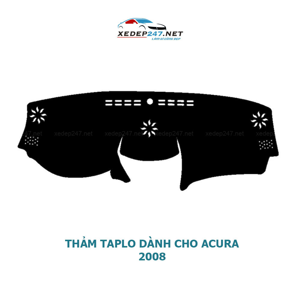 Thảm Taplo dành cho xe Acura 2008 chất liệu Nhung
