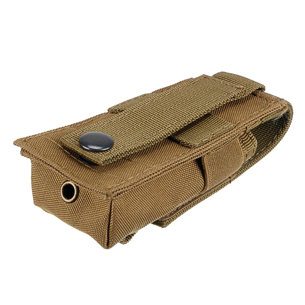 3xTactical Military Flashlight Torch Belt Holster Holder Pouch Khaki