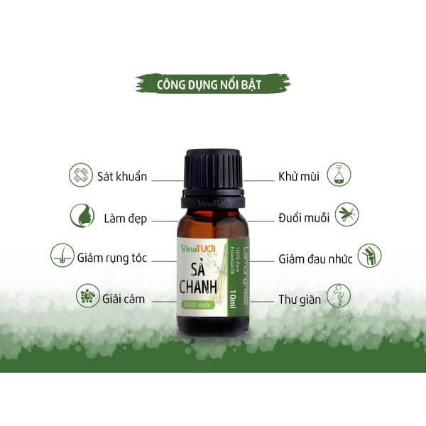 Tinh dầu thiên nhiên chanh xả 10ml chuyên dụng dùng cho máy xông tinh dầu